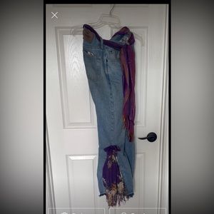 Boyfriend jeans 30x29 wrangler boho/hippy, baggy, bell bottom
